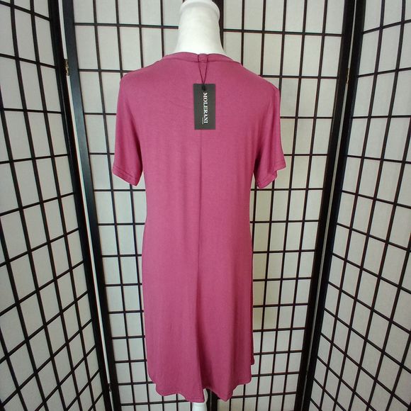 MOLERANI NWT Women's Casual Plain Simple T-Shirt Loose Dress Size Medium - Picture 5 of 7